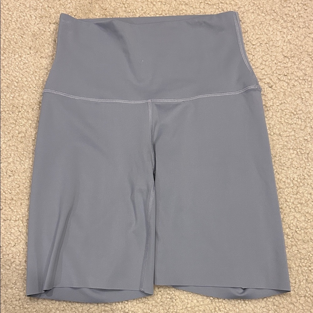 Aritzia TnAction Slate Gray Biker Shorts